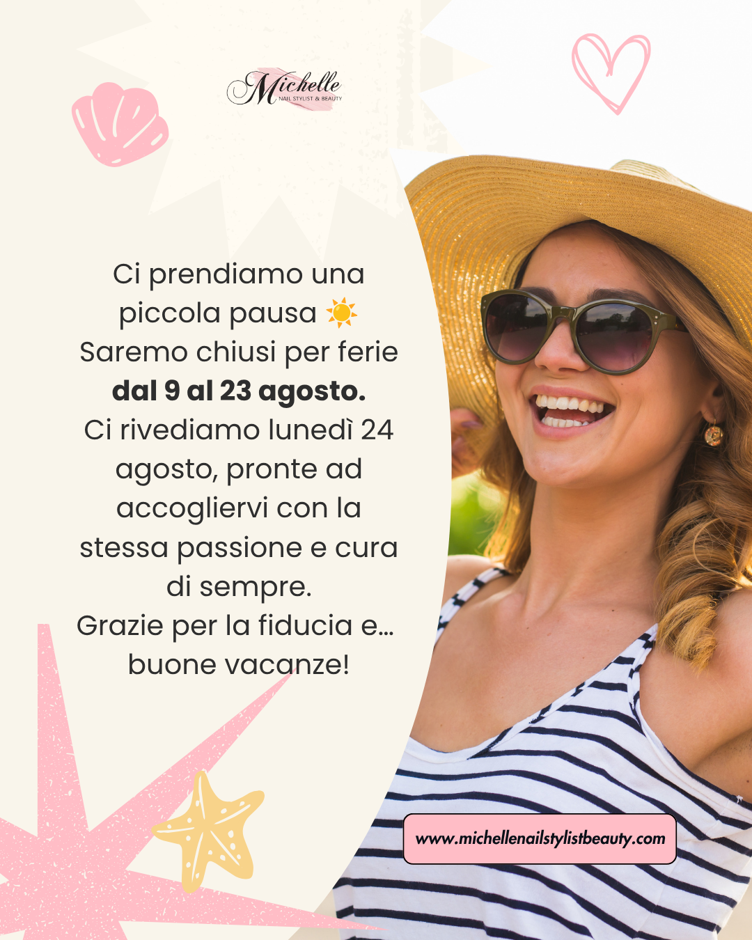 18.02-07 - POST EXTRA - Saremo chiusi per ferie dal 9 al 23 agosto.6